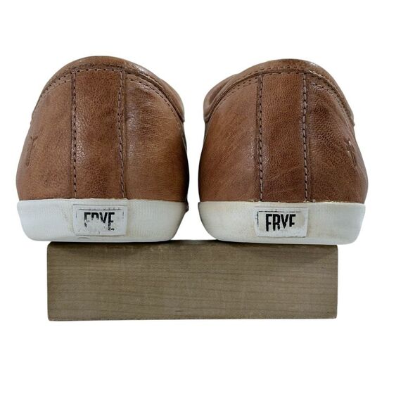 Frye Maya CVO Slip-on Distressed Tan Leather Sneakers Women’s Size 7 - Picture 5 of 9